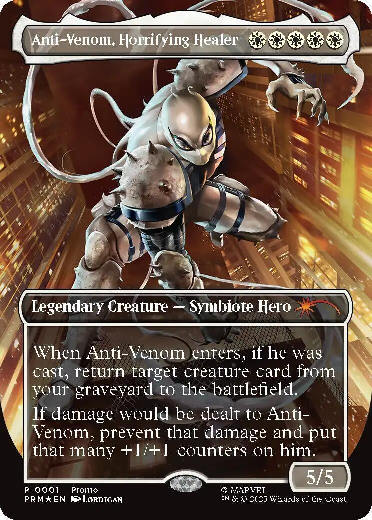 Image for Anti-Venom, Horrifying Healer (Borderless) (1) [Media Promos] - Magic: The Gathering