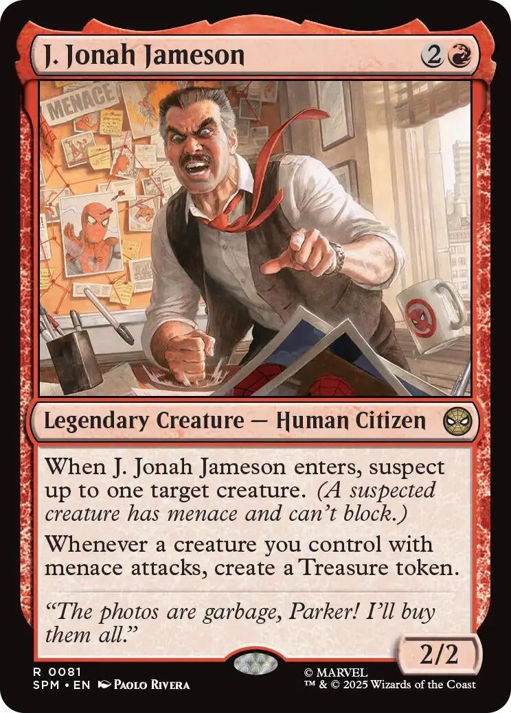 Image for J. Jonah Jameson (81) [Marvel's Spider-Man] - Magic: The Gathering