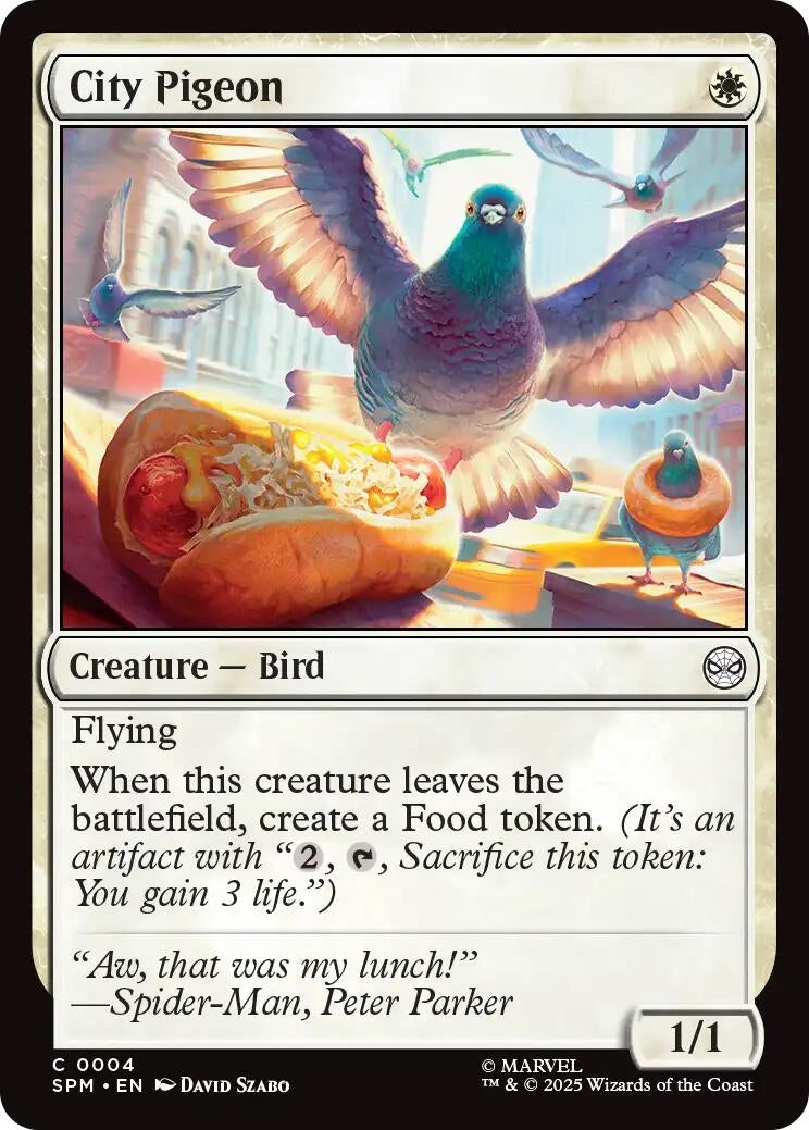 Image for City Pigeon (4) [Marvel's Spider-Man] - Magic: The Gathering
