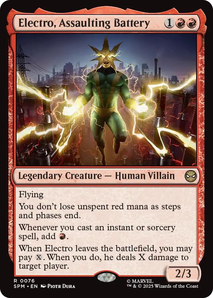 Image for Electro, Assaulting Battery (76) [Marvel's Spider-Man] - Magic: The Gathering
