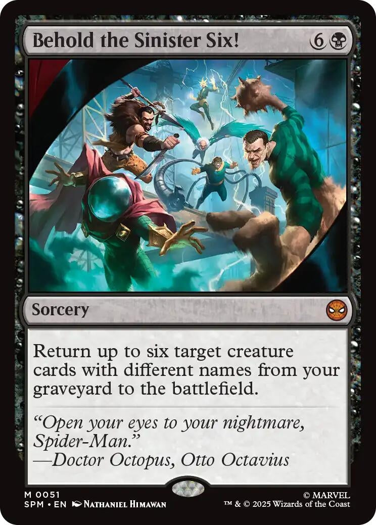 Image for Behold the Sinister Six! (51) [Marvel's Spider-Man] - Magic: The Gathering