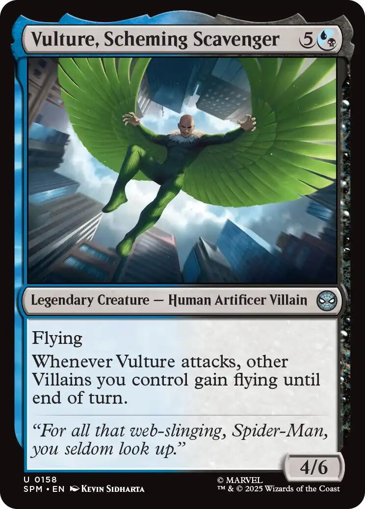 Image for Vulture, Scheming Scavenger (158) [Marvel's Spider-Man] - Magic: The Gathering