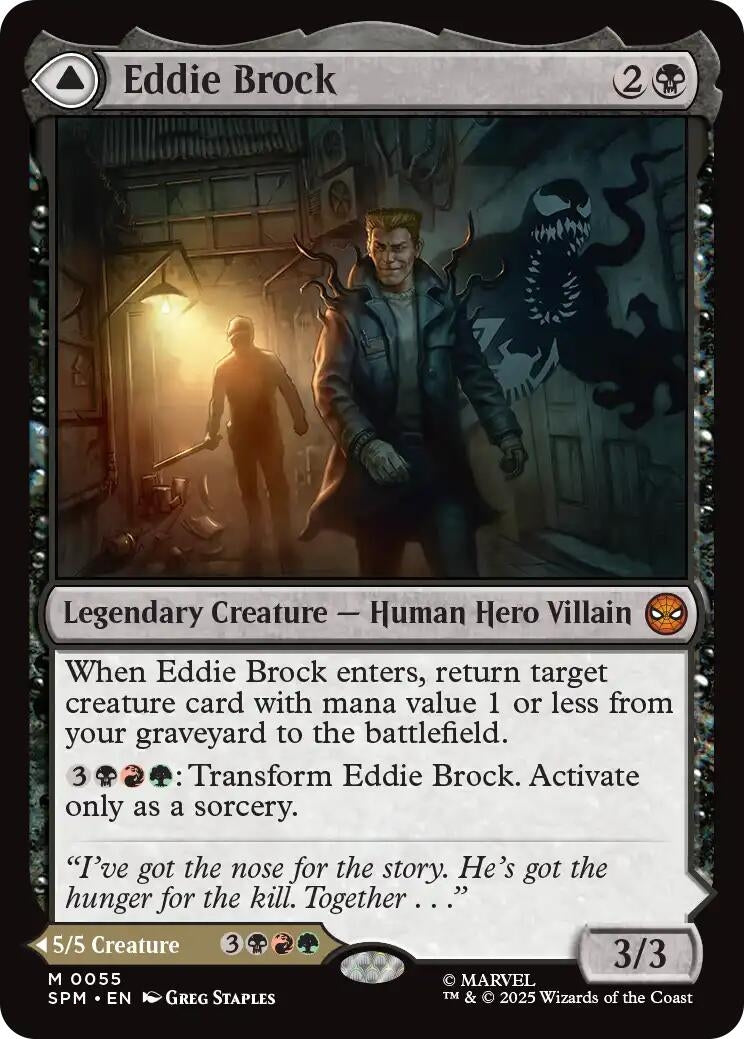 Image for Eddie Brock (55) [Marvel's Spider-Man] - Magic: The Gathering