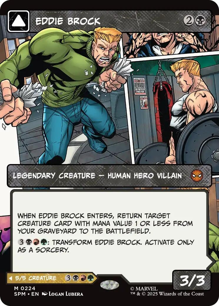 Image for Eddie Brock (0224) (Borderless) (224) [Marvel's Spider-Man] - Magic: The Gathering