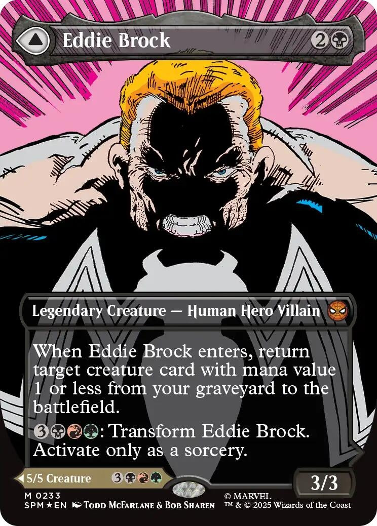 Image for Eddie Brock (0233) (Borderless) (233) [Marvel's Spider-Man] - Magic: The Gathering