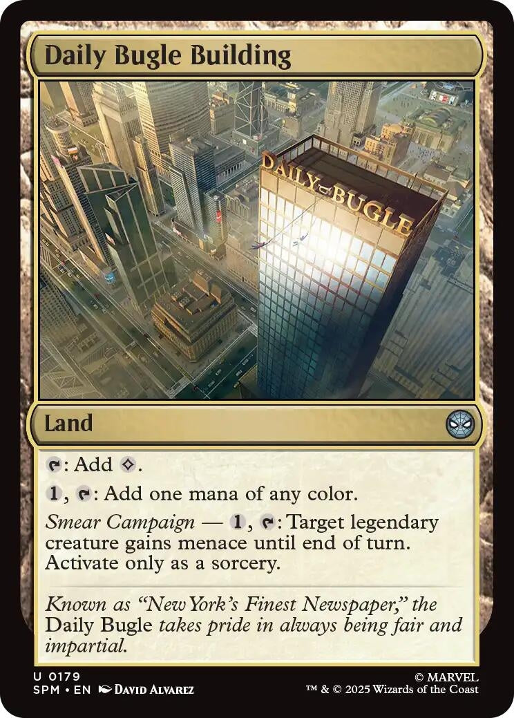 Image for Daily Bugle Building (179) [Marvel's Spider-Man] - Magic: The Gathering