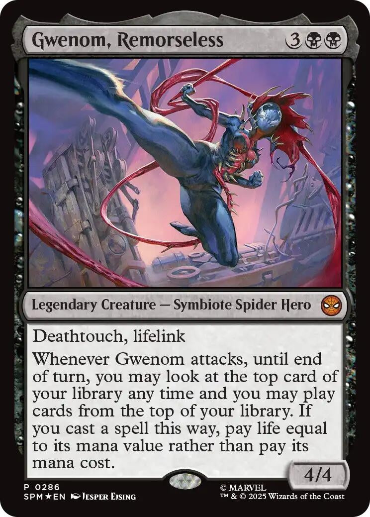 Image for Gwenom, Remorseless (286) [Unique and Miscellaneous Promos] - Magic: The Gathering
