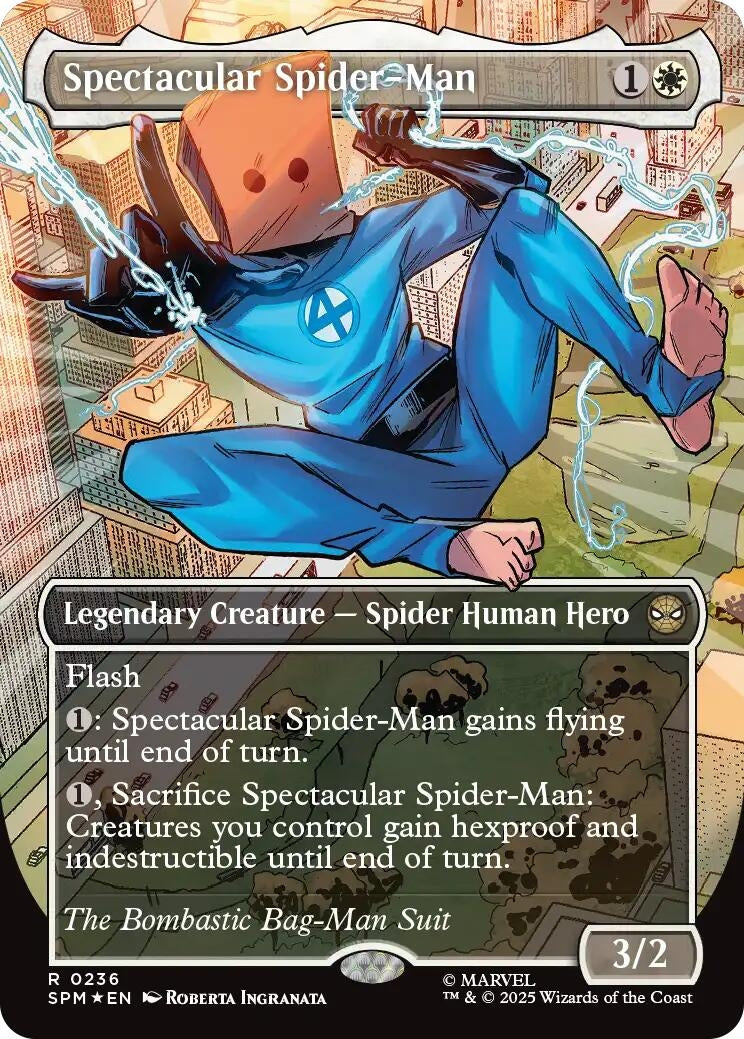 Image for Spectacular Spider-Man (0236) (Borderless) (Textured Foil) (236) [Marvel's Spider-Man] - Magic: The Gathering