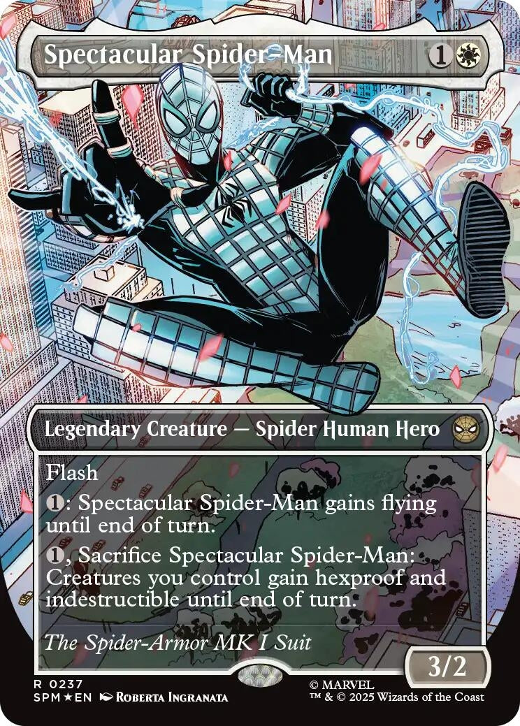 Image for Spectacular Spider-Man (0237) (Borderless) (Textured Foil) (237) [Marvel's Spider-Man] - Magic: The Gathering