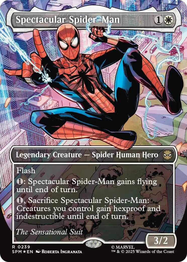 Image for Spectacular Spider-Man (0239) (Borderless) (Textured Foil) (239) [Marvel's Spider-Man] - Magic: The Gathering