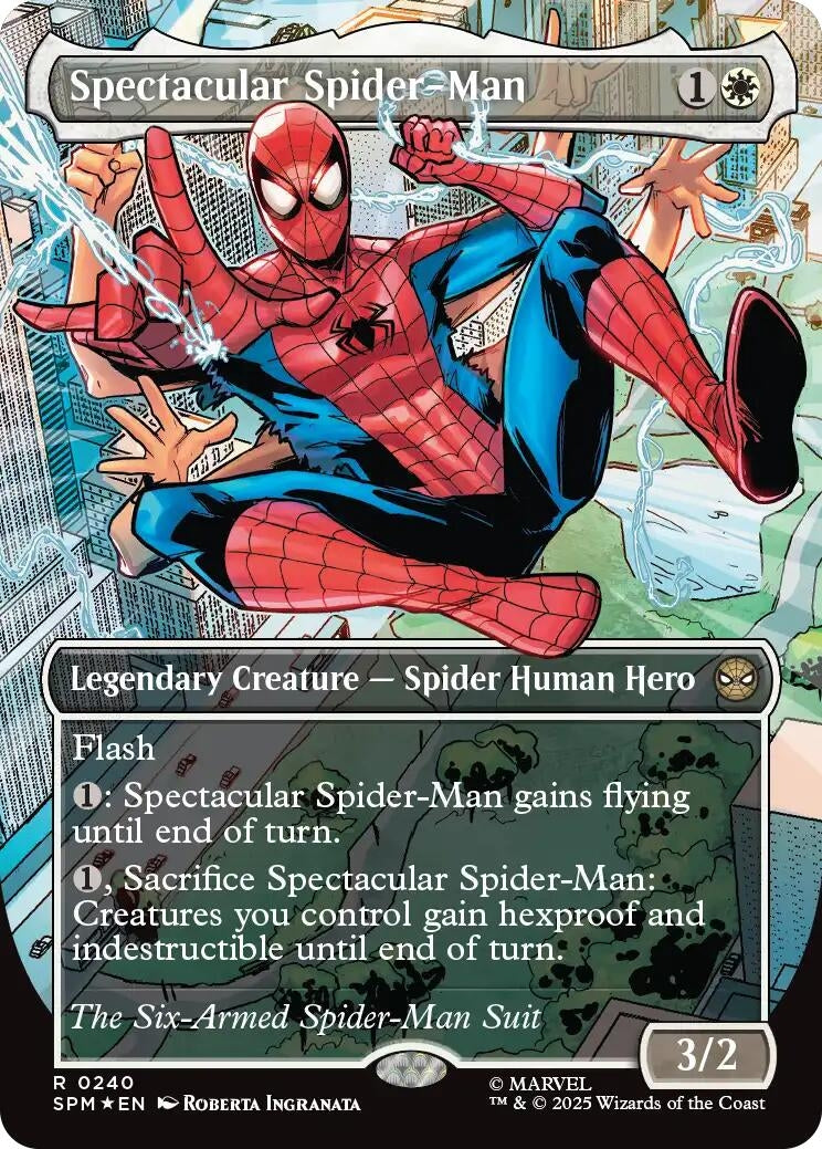Image for Spectacular Spider-Man (0240) (Borderless) (Textured Foil) (240) [Marvel's Spider-Man] - Magic: The Gathering