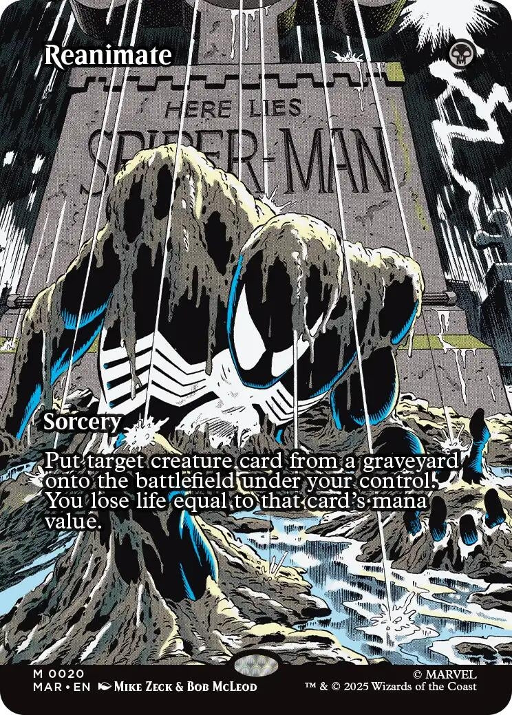 Image for Reanimate (Borderless) (20) [Marvel Universe Eternal-Legal] - Magic: The Gathering
