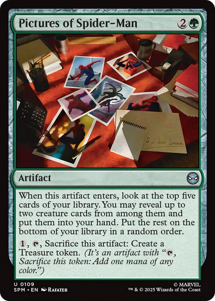Image for Pictures of Spider-Man (109) [Marvel's Spider-Man] - Magic: The Gathering