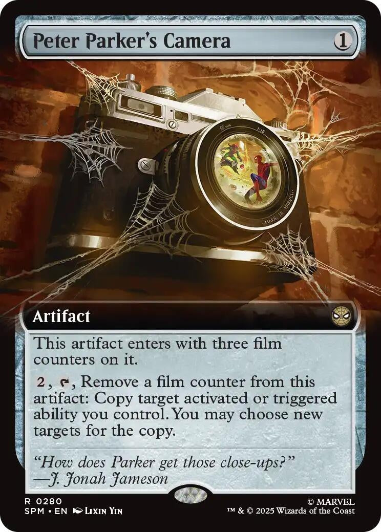 Image for Peter Parker's Camera (Extended Art) (280) [Marvel's Spider-Man] - Magic: The Gathering