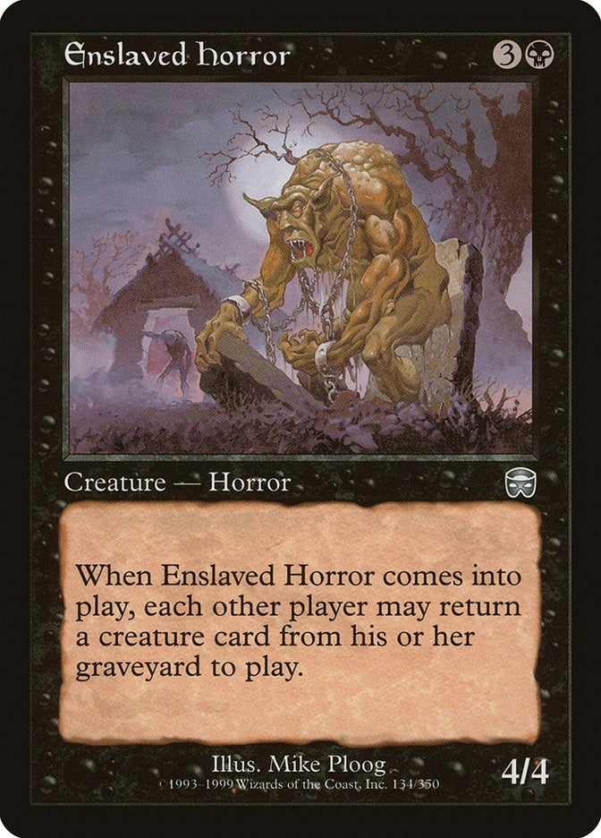 Image for Enslaved Horror (134) [Mercadian Masques] - Magic: The Gathering