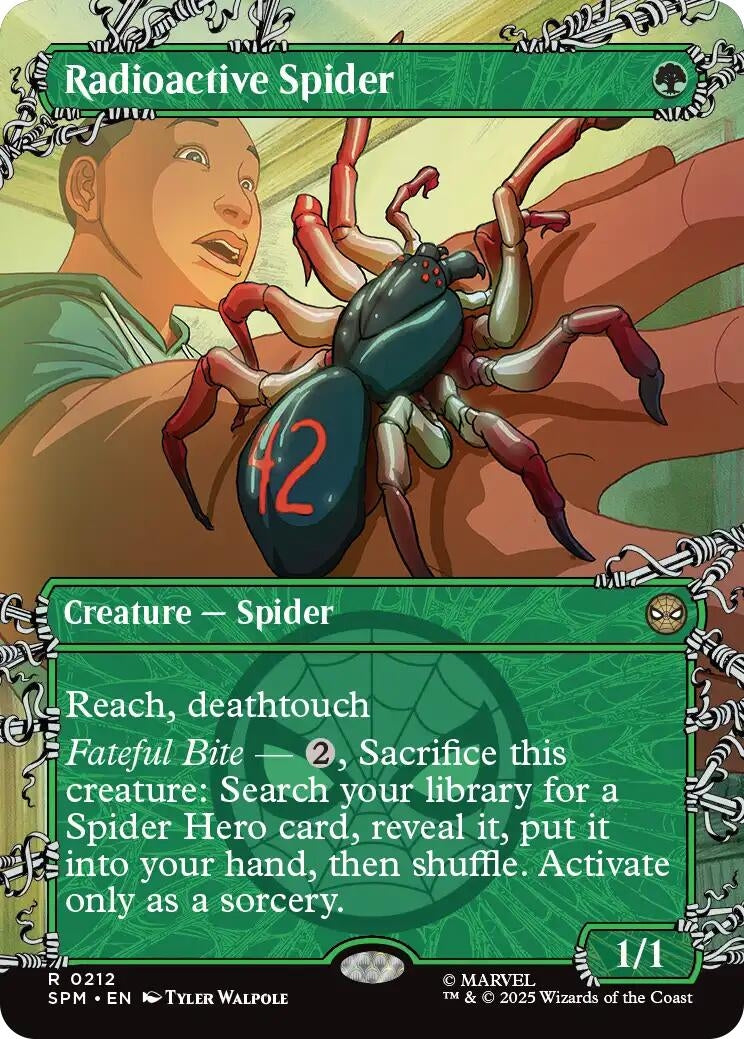 Image for Radioactive Spider (Borderless) (212) [Marvel's Spider-Man] - Magic: The Gathering