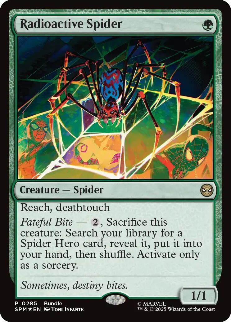 Image for Radioactive Spider (285) [Unique and Miscellaneous Promos] - Magic: The Gathering