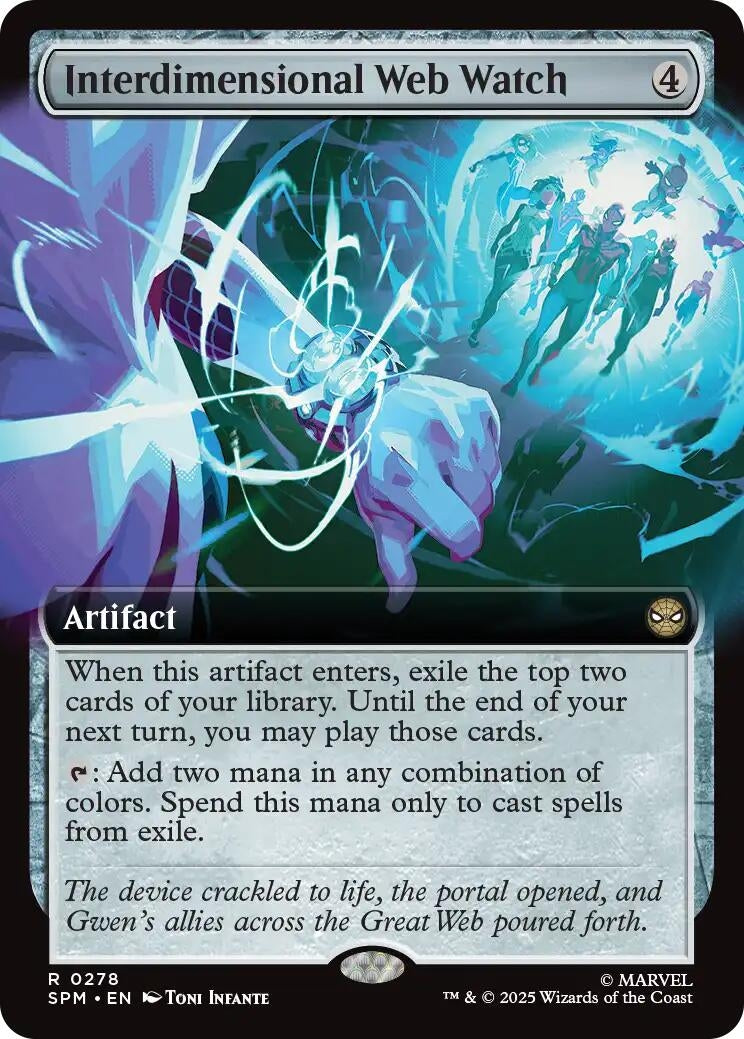 Image for Interdimensional Web Watch (Extended Art) (278) [Marvel's Spider-Man] - Magic: The Gathering