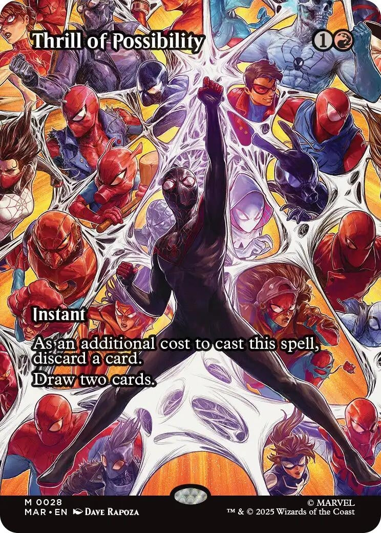 Image for Thrill of Possibility (Borderless) (28) [Marvel Universe Eternal-Legal] - Magic: The Gathering