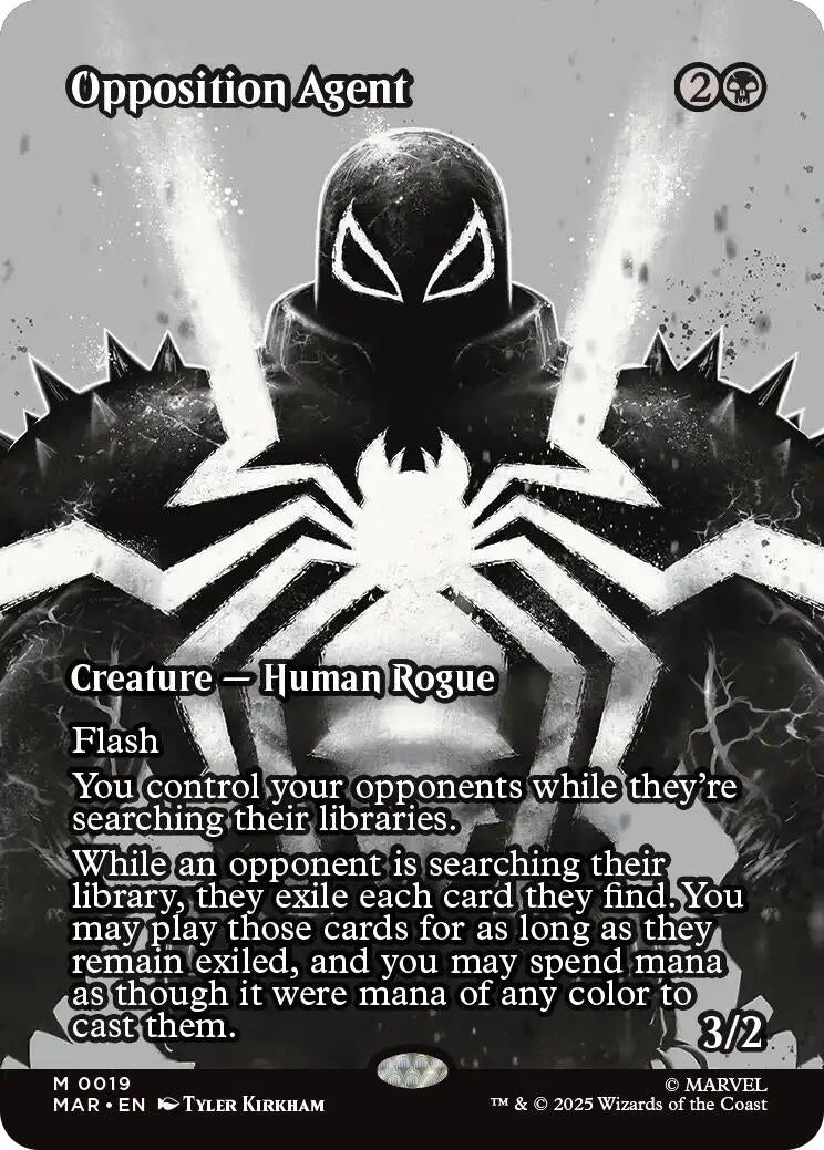 Image for Opposition Agent (Borderless) (19) [Marvel Universe Eternal-Legal] - Magic: The Gathering