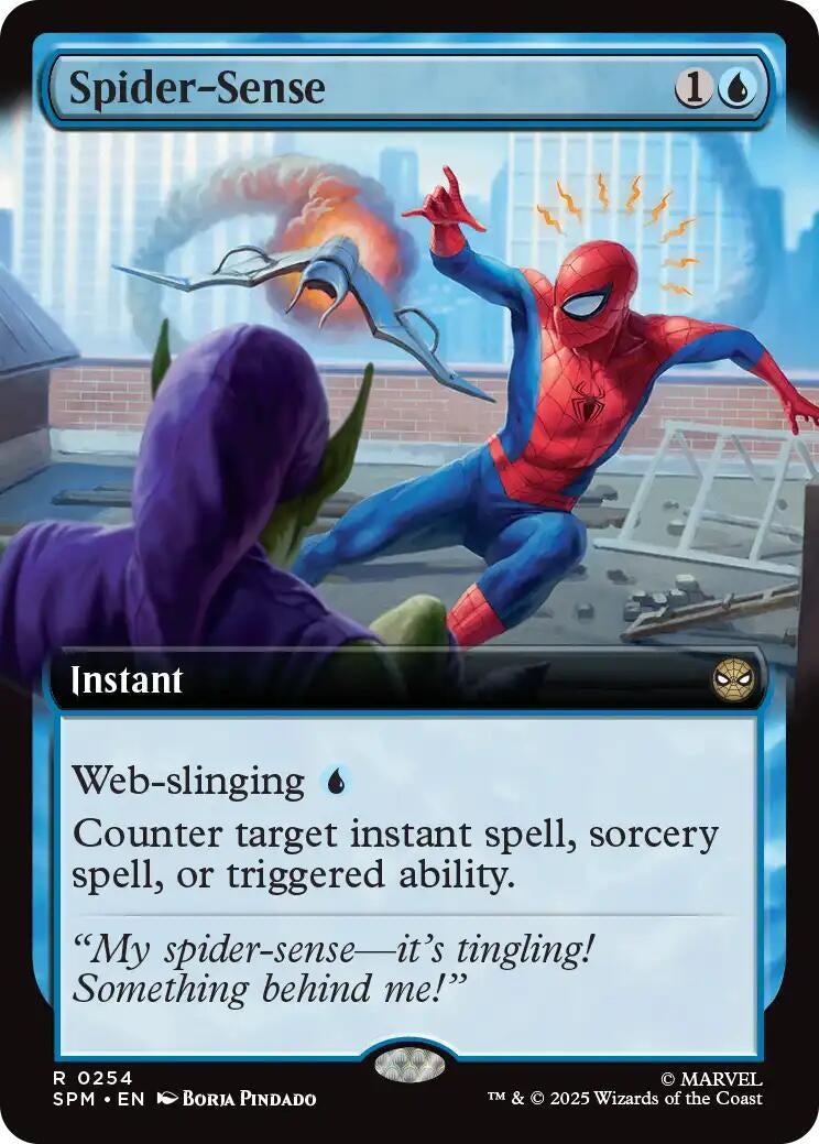 Image for Spider-Sense (Extended Art) (254) [Marvel's Spider-Man] - Magic: The Gathering