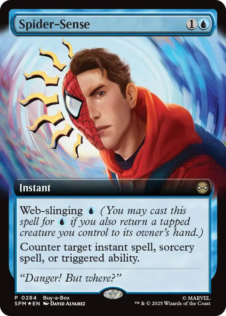 Image for Spider-Sense (Extended Art) (284) [Buy-A-Box Promos] - Magic: The Gathering