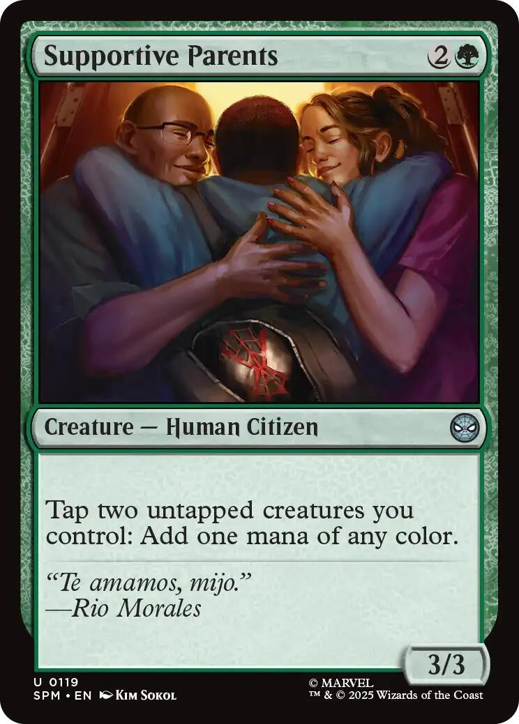 Image for Supportive Parents (119) [Marvel's Spider-Man] - Magic: The Gathering