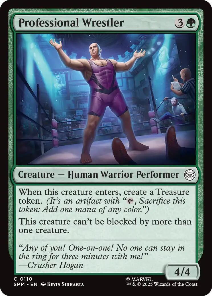 Image for Professional Wrestler (110) [Marvel's Spider-Man] - Magic: The Gathering