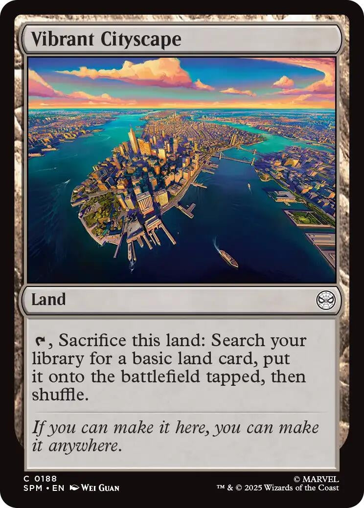 Image for Vibrant Cityscape (188) [Marvel's Spider-Man] - Magic: The Gathering