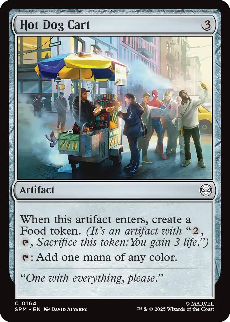 Image for Hot Dog Cart (164) [Marvel's Spider-Man] - Magic: The Gathering