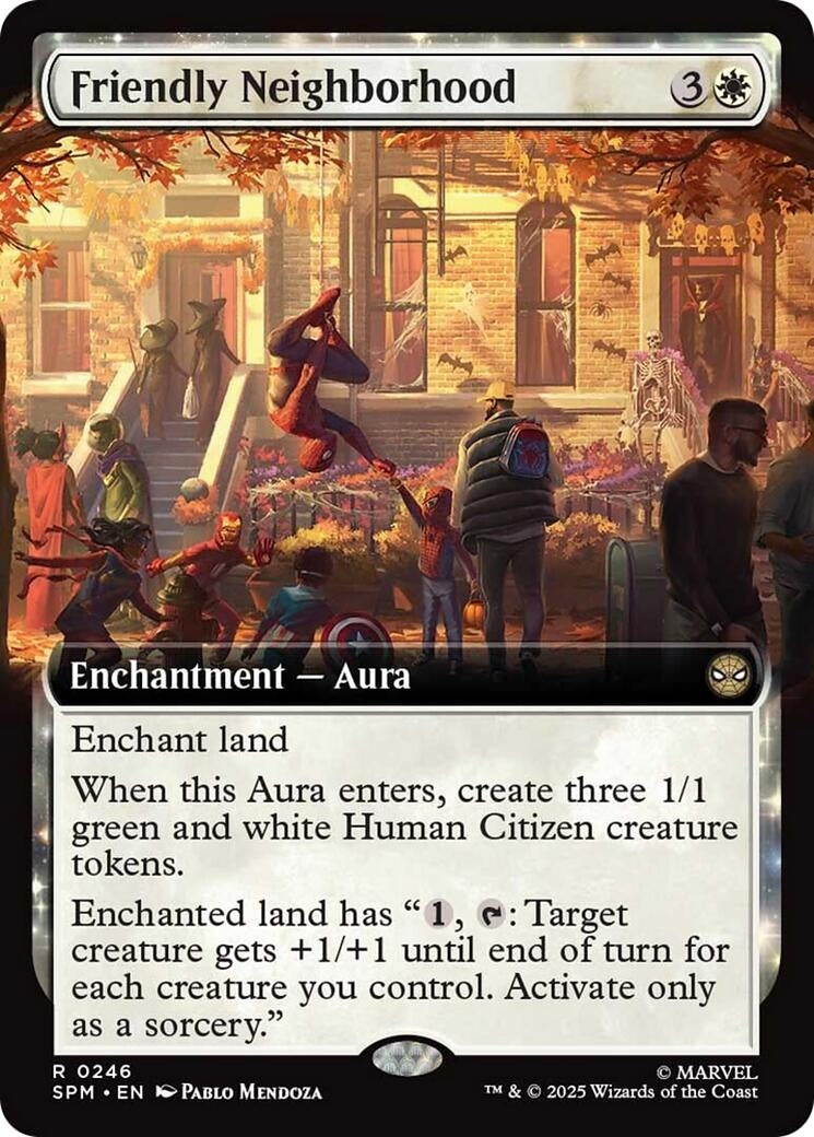 Image for Friendly Neighborhood (Extended Art) (246) [Marvel's Spider-Man] - Magic: The Gathering