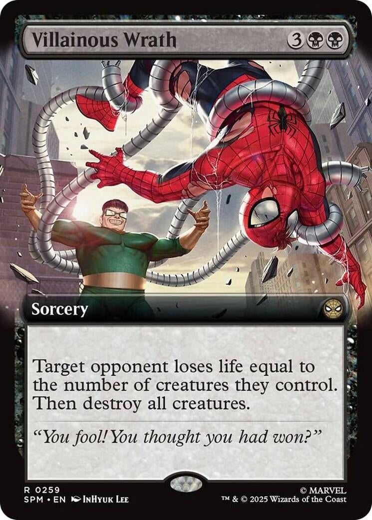 Image for Villainous Wrath (Extended Art) (259) [Marvel's Spider-Man] - Magic: The Gathering
