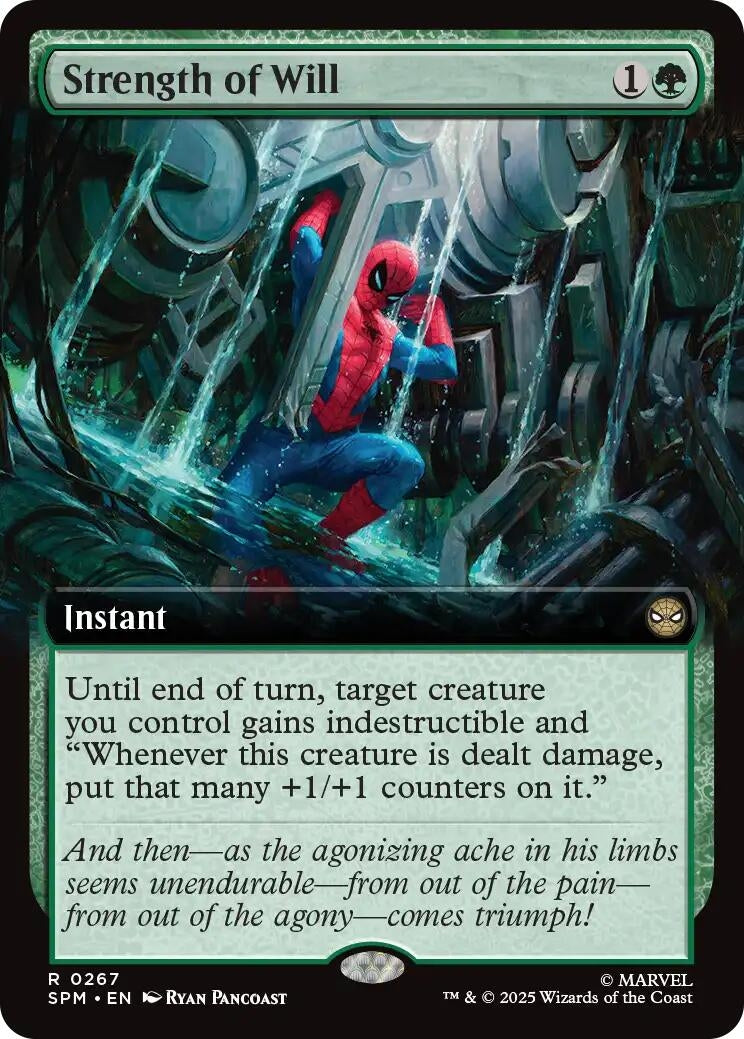 Image for Strength of Will (Extended Art) (267) [Marvel's Spider-Man] - Magic: The Gathering