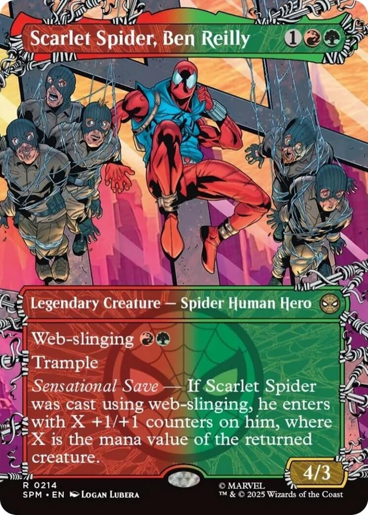 Image for Scarlet Spider, Ben Reilly (Borderless) (214) [Marvel's Spider-Man] - Magic: The Gathering