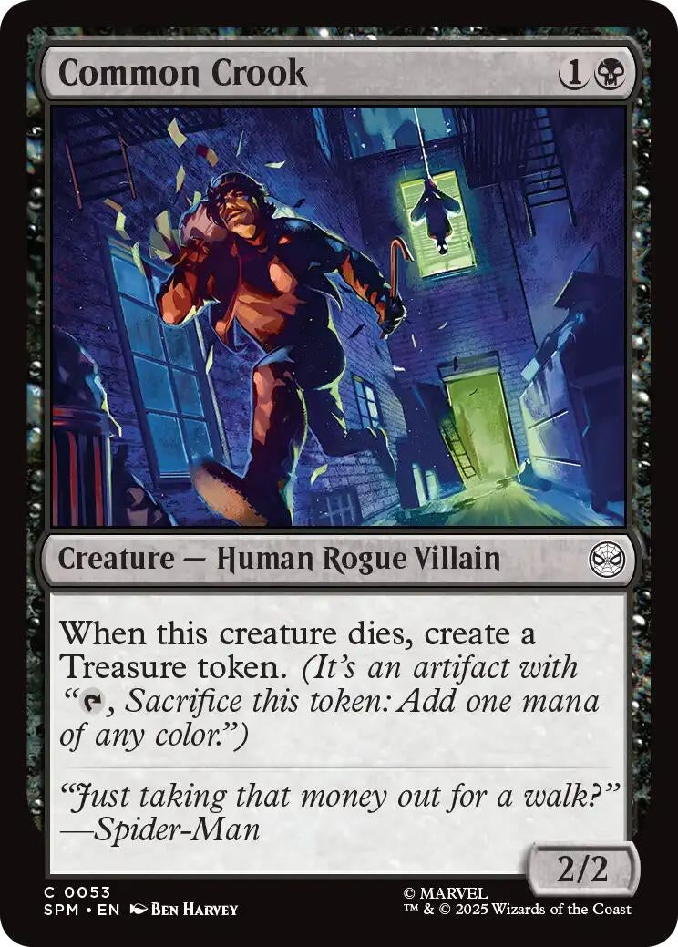 Image for Common Crook (53) [Marvel's Spider-Man] - Magic: The Gathering