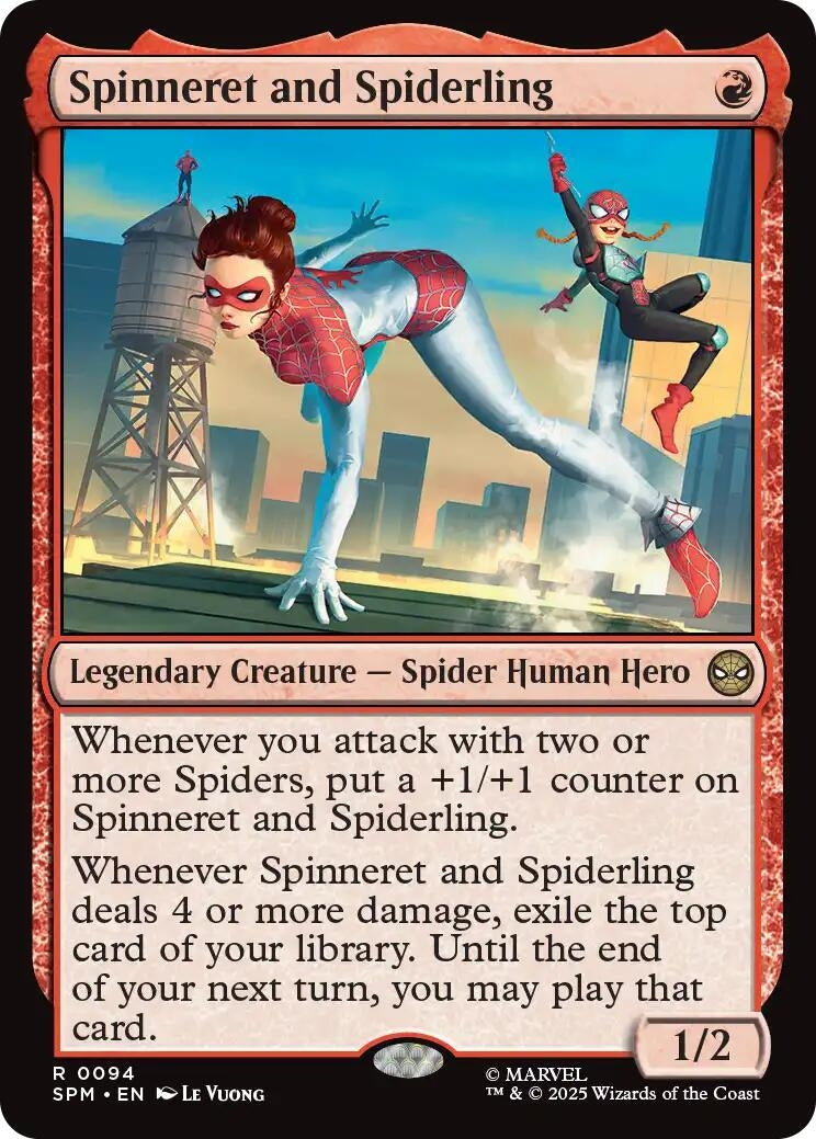 Image for Spinneret and Spiderling (94) [Marvel's Spider-Man] - Magic: The Gathering