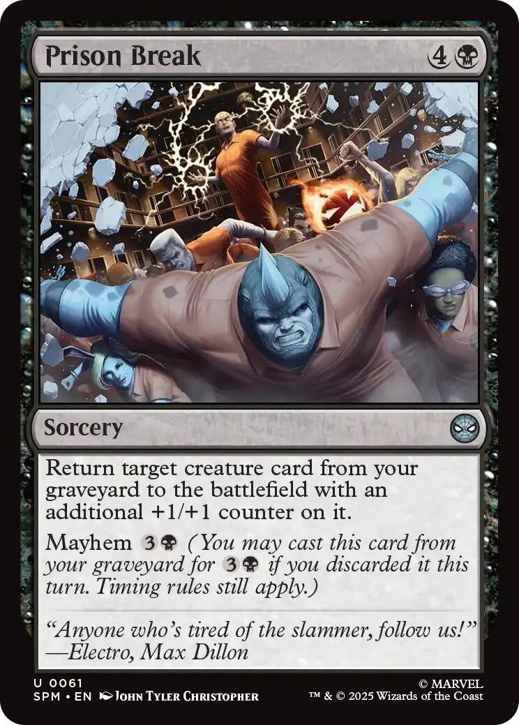 Image for Prison Break (61) [Marvel's Spider-Man] - Magic: The Gathering