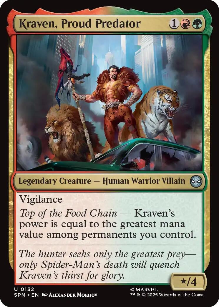 Image for Kraven, Proud Predator (132) [Marvel's Spider-Man] - Magic: The Gathering