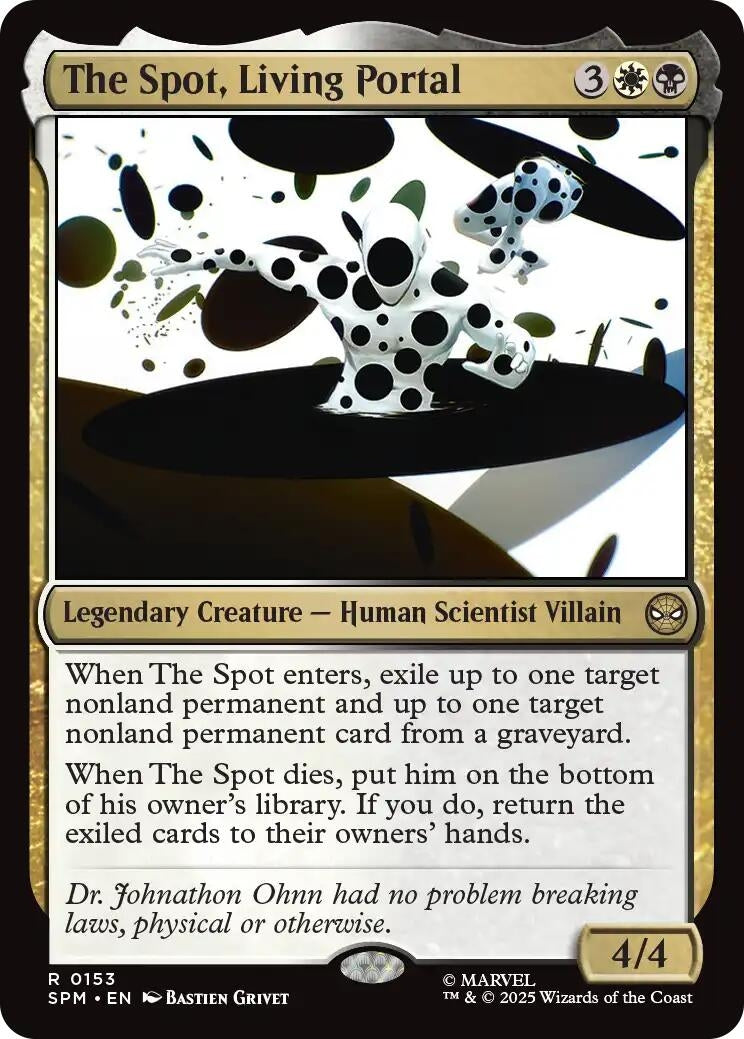 Image for The Spot, Living Portal (153) [Marvel's Spider-Man] - Magic: The Gathering