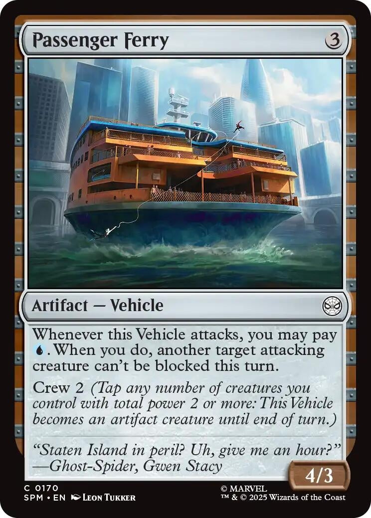 Image for Passenger Ferry (170) [Marvel's Spider-Man] - Magic: The Gathering