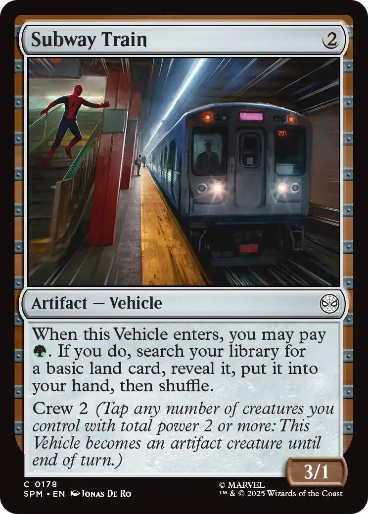 Image for Subway Train (178) [Marvel's Spider-Man] - Magic: The Gathering