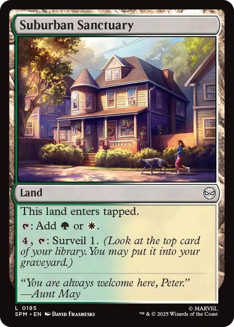 Image for Suburban Sanctuary (185) [Marvel's Spider-Man] - Magic: The Gathering