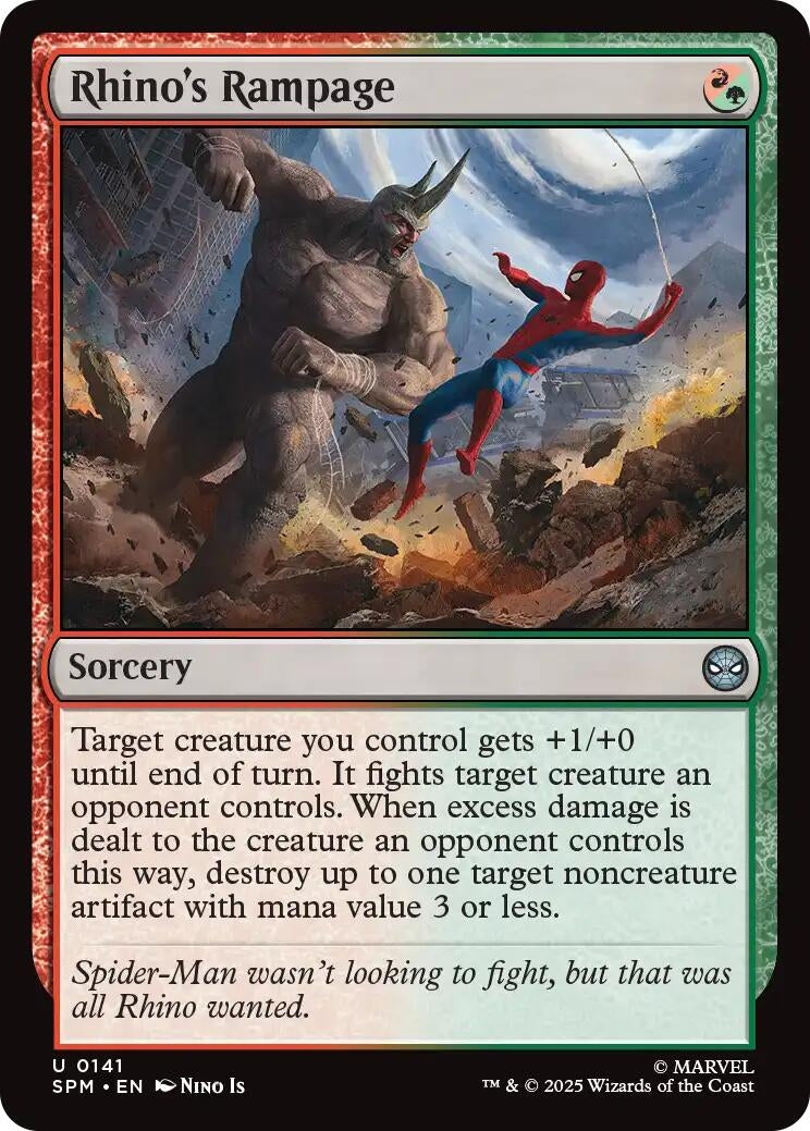 Image for Rhino's Rampage (141) [Marvel's Spider-Man] - Magic: The Gathering