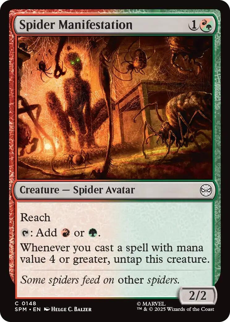 Image for Spider Manifestation (148) [Marvel's Spider-Man] - Magic: The Gathering