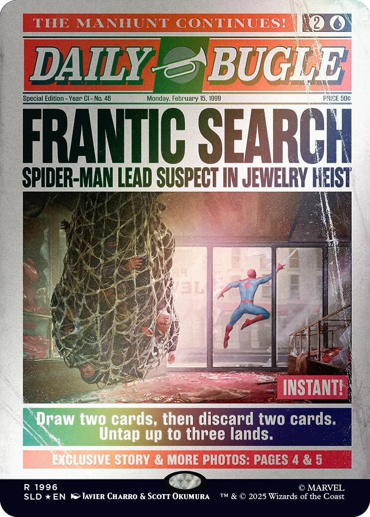 Image for Frantic Search (1996) (Rainbow Foil) (1996) [Secret Lair Drop Series] - Magic: The Gathering