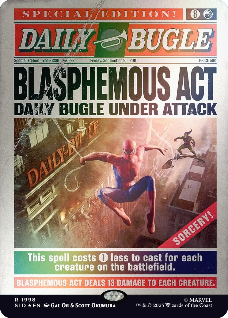 Image for Blasphemous Act (1998) (Rainbow Foil) (1998) [Secret Lair Drop Series] - Magic: The Gathering