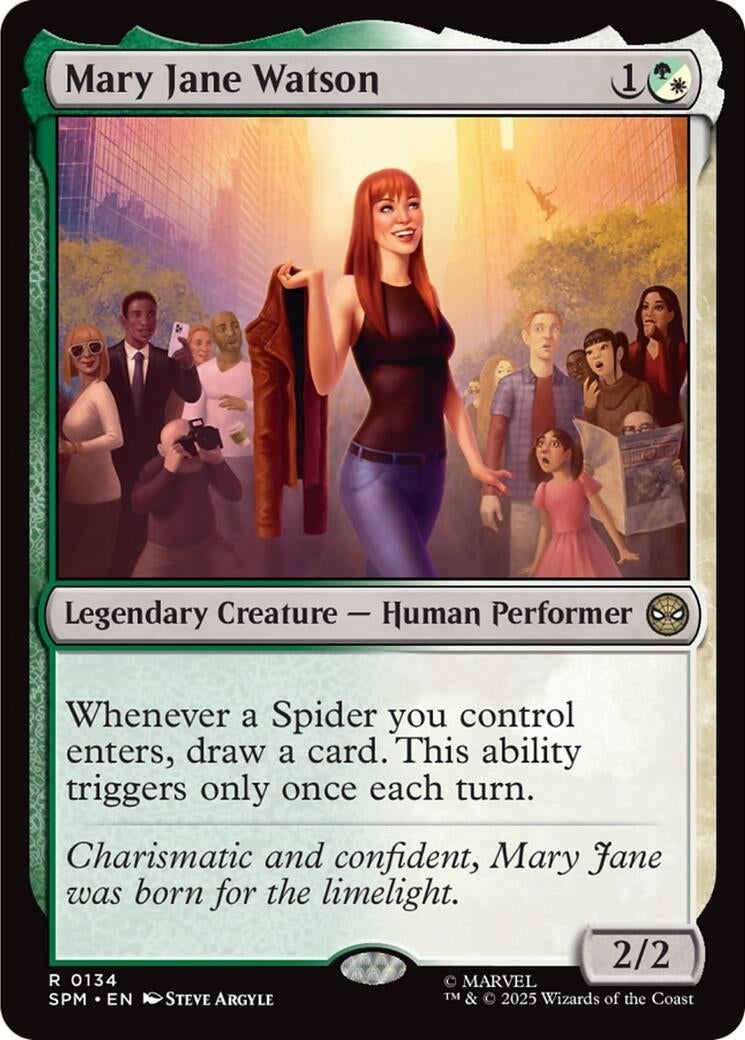 Image for Mary Jane Watson (134) [Marvel's Spider-Man] - Magic: The Gathering