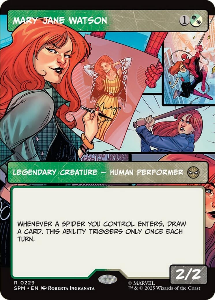 Image for Mary Jane Watson (Borderless) (229) [Marvel's Spider-Man] - Magic: The Gathering