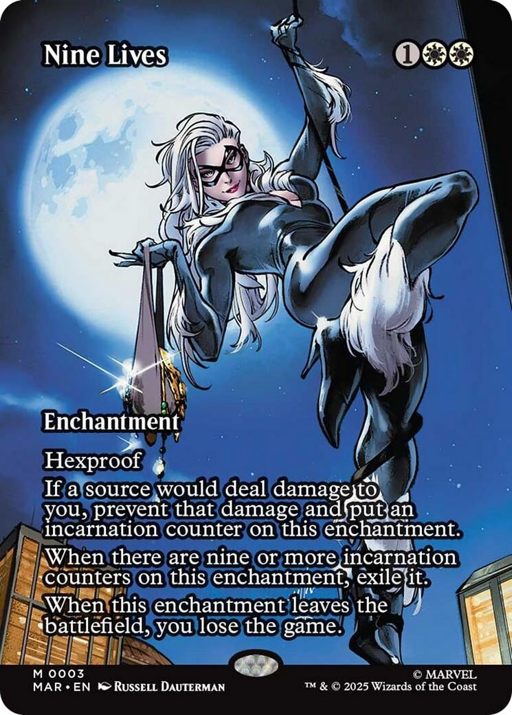 Image for Nine Lives (Borderless) (3) [Marvel Universe Eternal-Legal] - Magic: The Gathering