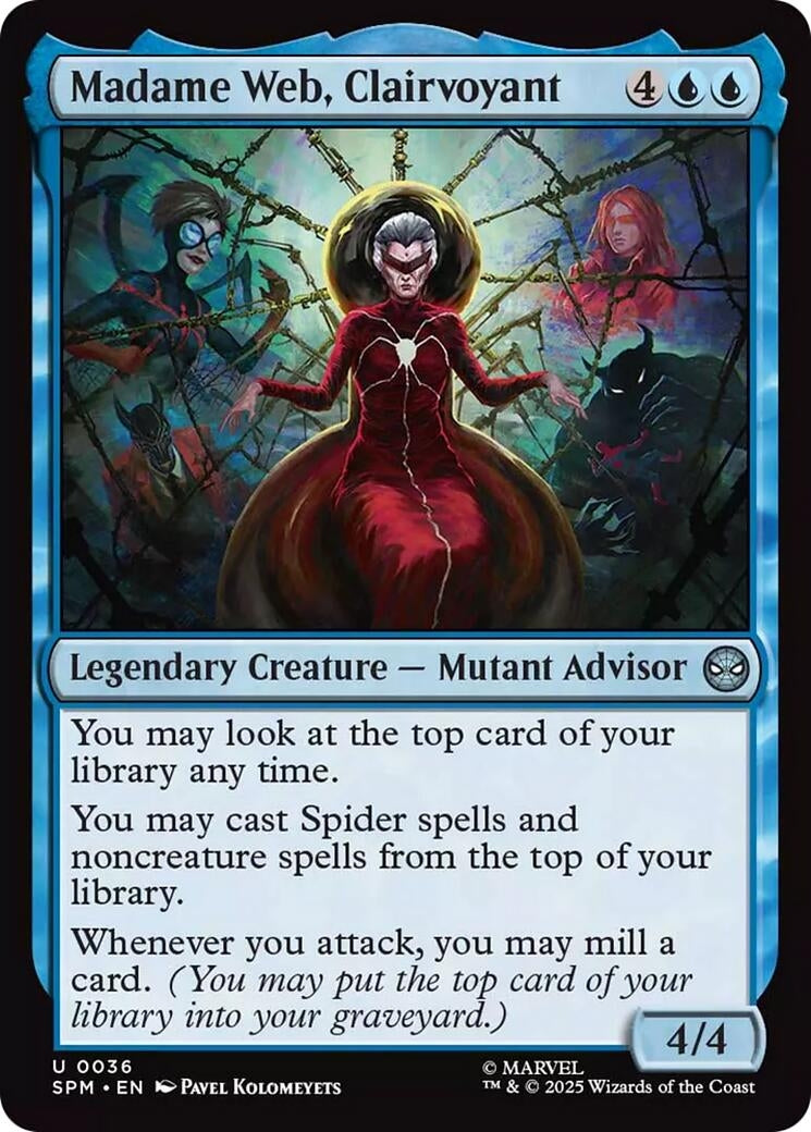 Image for Madame Web, Clairvoyant (36) [Marvel's Spider-Man] - Magic: The Gathering